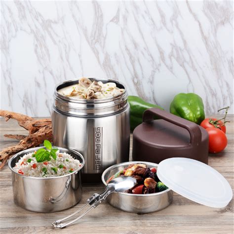 Vacuum Lunch Box Set Stainless Steel Thermos Food 